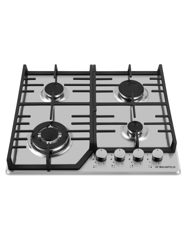 Газовая варочная панель Maunfeld EGHS.64.73CS/G Inox спереди
