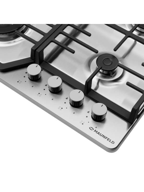 Газовая варочная панель Maunfeld EGHS.64.73CS/G Inox вблизи