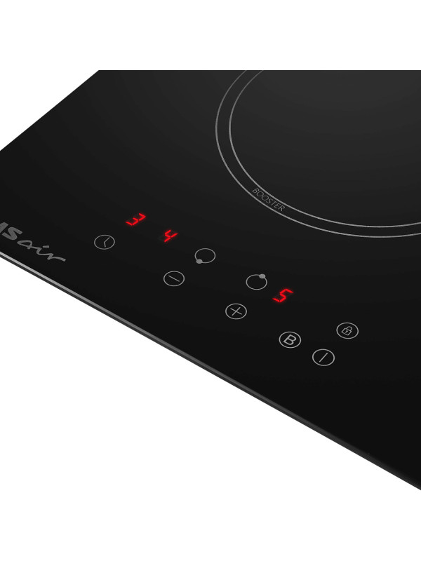 Индукционная варочная панель HOMSair HI32ABK Black вблизи