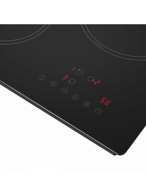 Индукционная варочная панель HOMSair HI43ABK Black вблизи