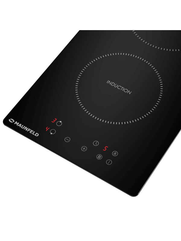 Индукционная варочная панель Maunfeld AVI292STBK Black вблизи