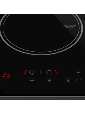 Индукционная варочная панель Maunfeld AVI3022BK Black вблизи
