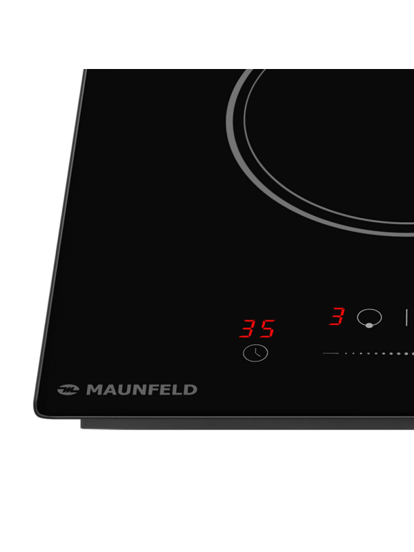 Индукционная варочная панель Maunfeld AVI3023SBK Black вблизи