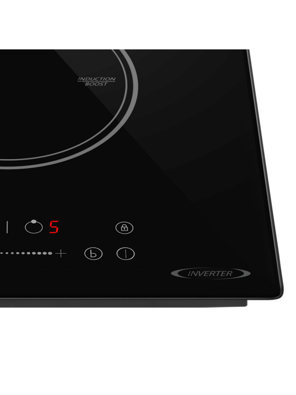 Индукционная варочная панель Maunfeld AVI3023SBK Black вблизи (1)