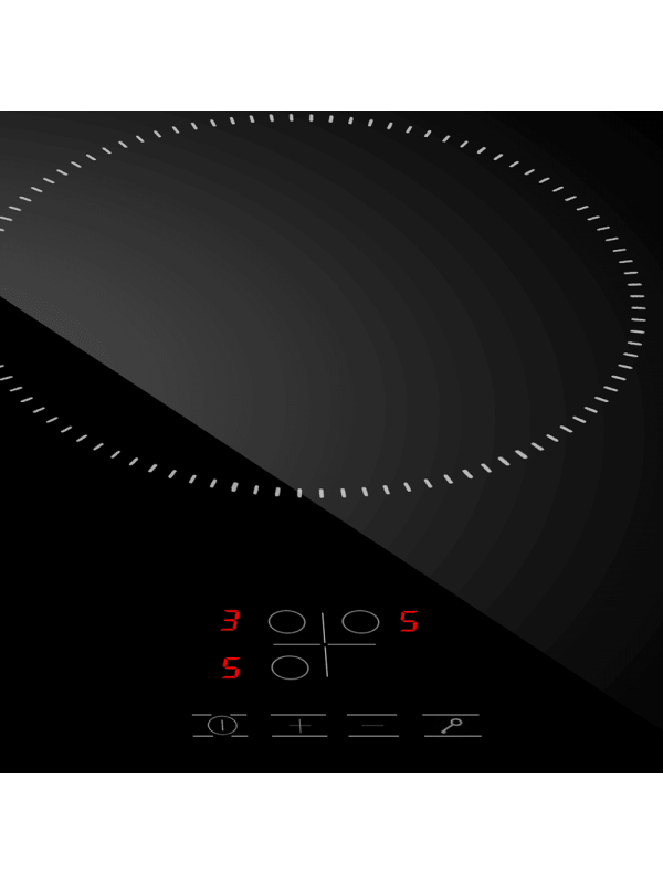 Индукционная варочная панель Maunfeld AVI4531BK Black вблизи