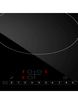 Индукционная варочная панель Maunfeld AVI4533SBK Black вблизи