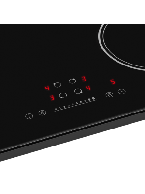 Индукционная варочная панель Maunfeld AVI594FBK Black вблизи