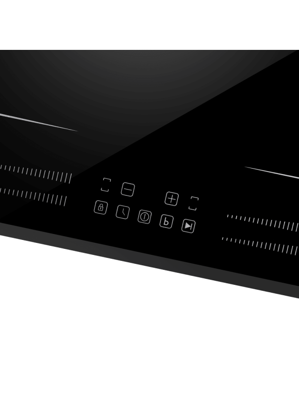 Индукционная варочная панель Maunfeld AVI6044SSFBK Black вблизи