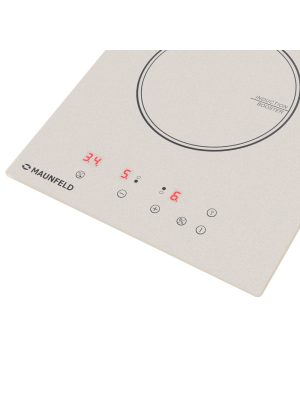 Индукционная варочная панель Maunfeld CVI292BG Beige вблизи