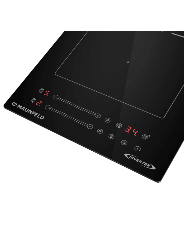Индукционная варочная панель Maunfeld CVI292S2BBK Inverter Black вблизи