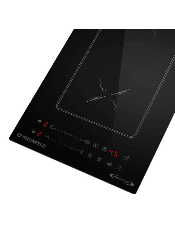 Индукционная варочная панель Maunfeld CVI292S2BBKA Inverter Black вблизи