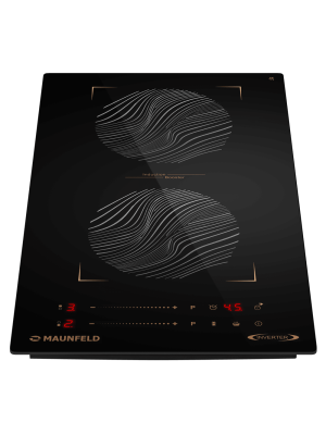Индукционная варочная панель Maunfeld CVI292S2BBKF Inverter Black спереди