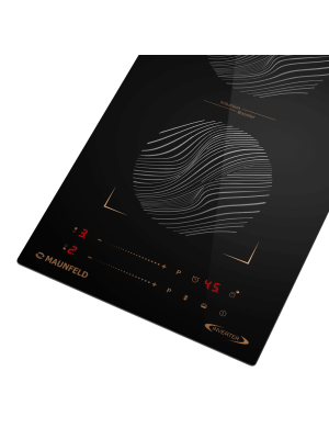 Индукционная варочная панель Maunfeld CVI292S2BBKF Inverter Black вблизи