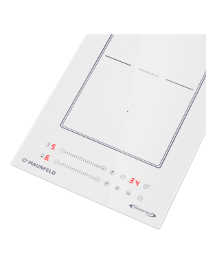 Индукционная варочная панель Maunfeld CVI292S2BBK Inverter White вблизи