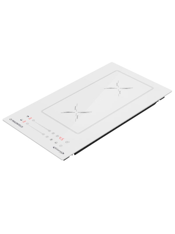 Индукционная варочная панель Maunfeld CVI292S2BWHA Inverter White сбоку