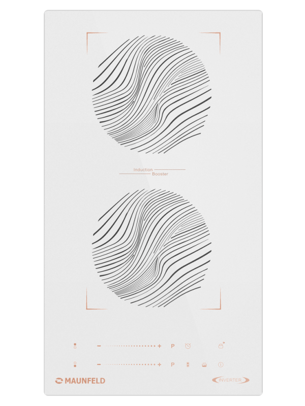 Индукционная варочная панель Maunfeld CVI292S2BWHF Inverter White