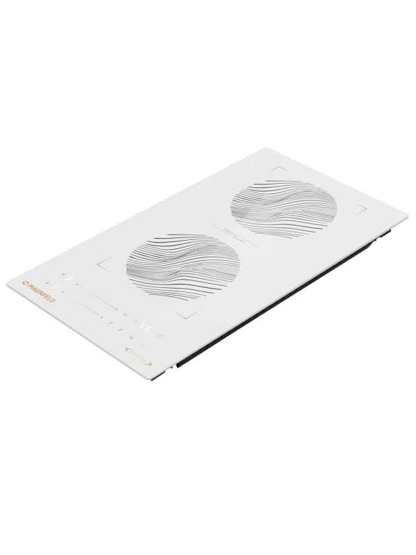 Индукционная варочная панель Maunfeld CVI292S2BWHF Inverter White сбоку