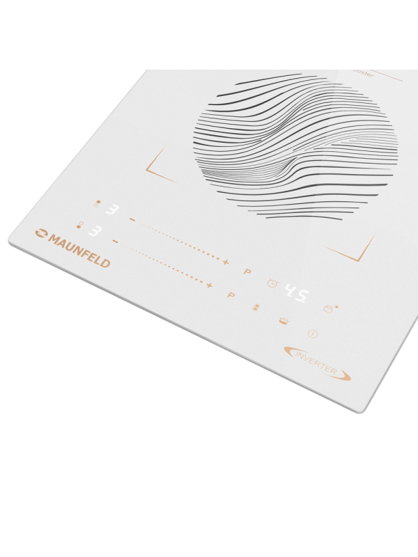 Индукционная варочная панель Maunfeld CVI292S2BWHF Inverter White вблизи