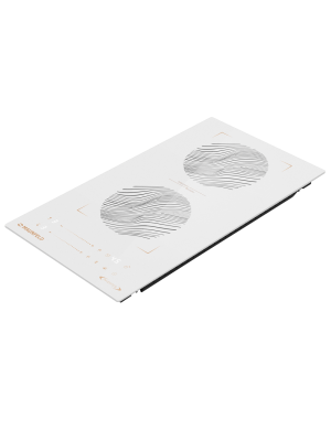 Индукционная варочная панель Maunfeld CVI292S2BWHF Inverter White сбоку