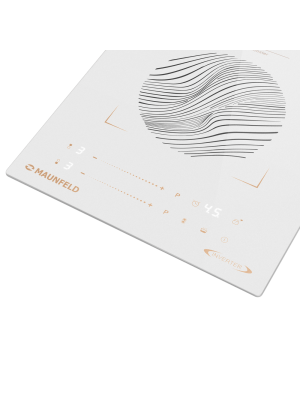 Индукционная варочная панель Maunfeld CVI292S2BWHF Inverter White вблизи