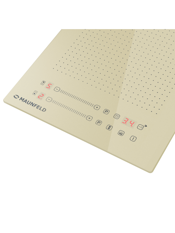 Индукционная варочная панель Maunfeld CVI292S2FBG Beige вблизи