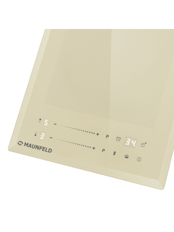 Индукционная варочная панель Maunfeld CVI292S2FBG Lux Beige вблизи
