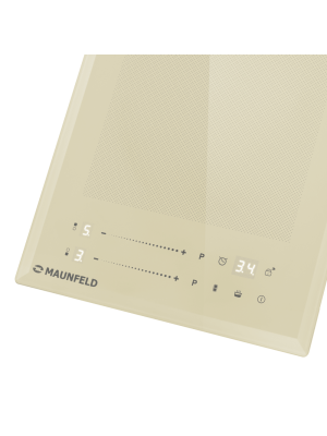 Индукционная варочная панель Maunfeld CVI292S2FBG Lux Beige вблизи