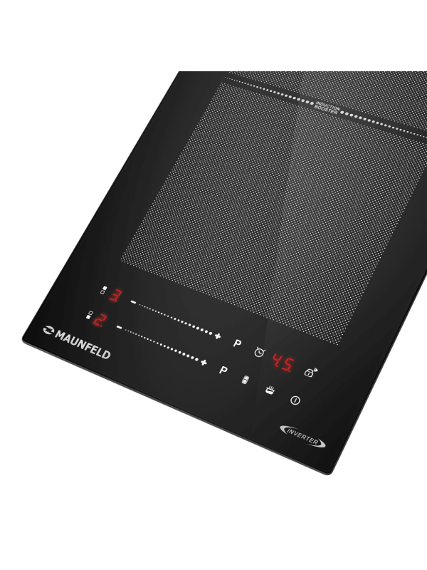 Индукционная варочная панель Maunfeld CVI292S2FBK Inverter Black вблизи