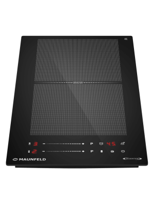 Индукционная варочная панель Maunfeld CVI292S2FBK Inverter Black спереди