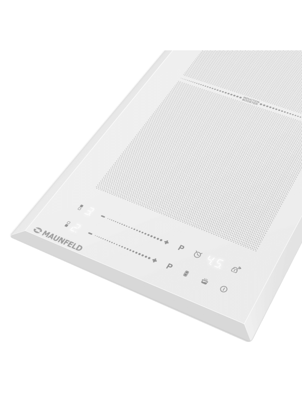 Индукционная варочная панель Maunfeld CVI292S2FWH Lux White вблизи