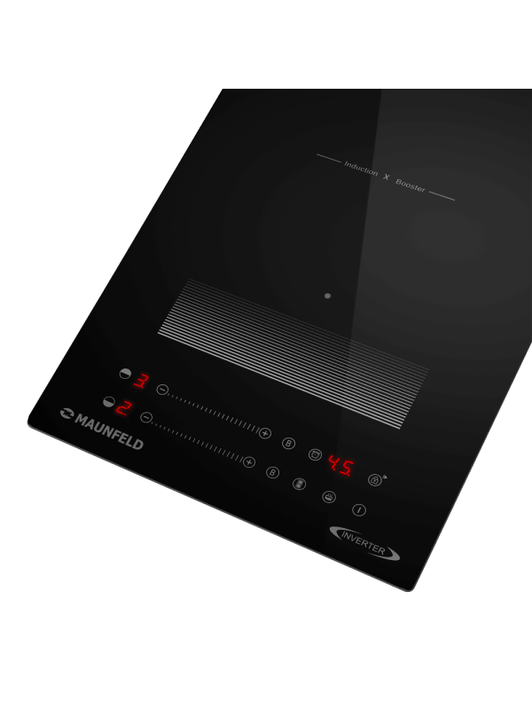 Индукционная варочная панель Maunfeld CVI292S2FBKD Inverter Black вблизи
