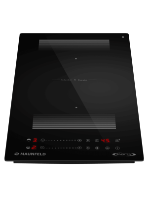 Индукционная варочная панель Maunfeld CVI292S2FBKD Inverter Black спереди