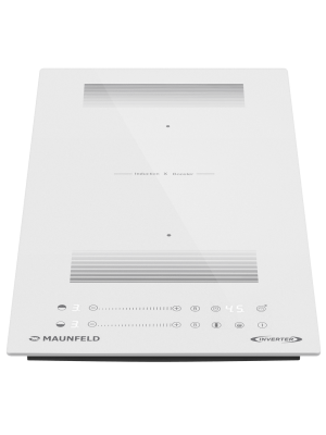 Индукционная варочная панель Maunfeld CVI292S2FWHD Inverter White спереди