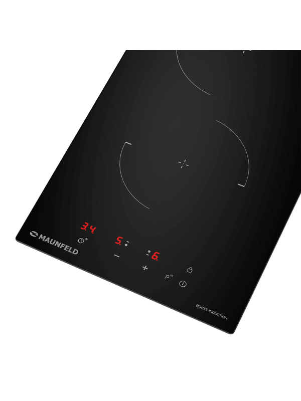 Индукционная варочная панель Maunfeld CVI302EXBK Black вблизи