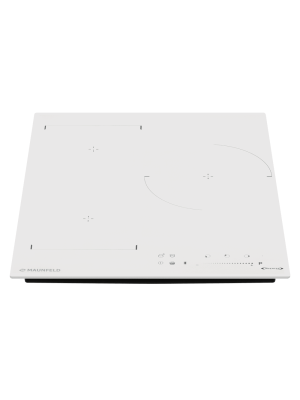 Индукционная варочная панель Maunfeld  CVI453SBWH Lux Inverter White спереди
