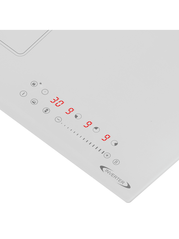 Индукционная варочная панель Maunfeld CVI453SBWHA Inverter White вблизи