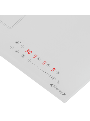 Индукционная варочная панель Maunfeld CVI453SBWHA Inverter White вблизи