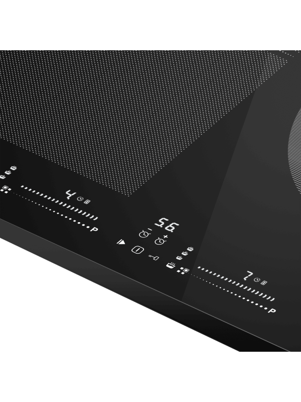 Индукционная варочная панель Maunfeld CVI593SFBK Lux Inverter Black вблизи