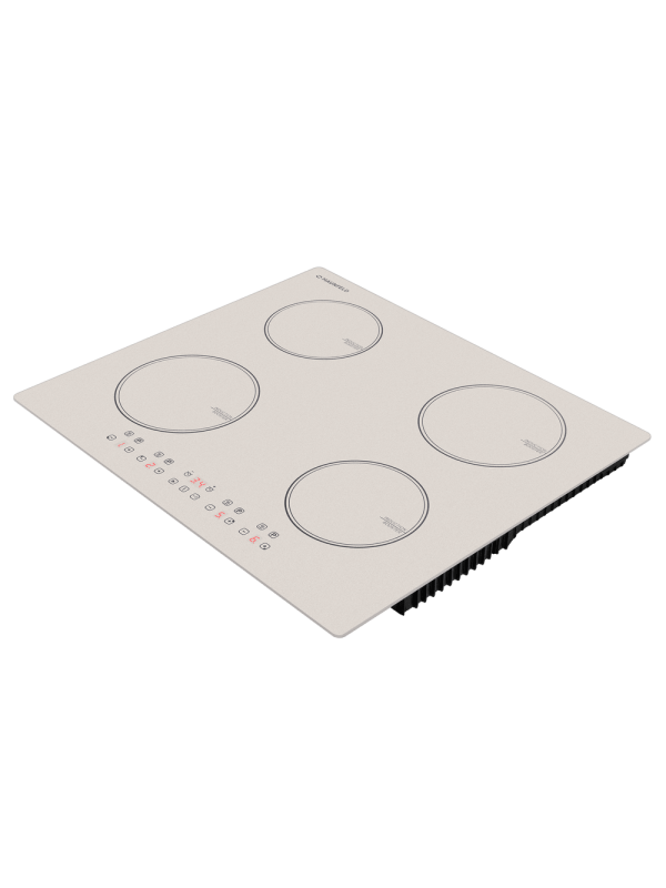 Индукционная варочная панель Maunfeld CVI594BG Beige сбоку