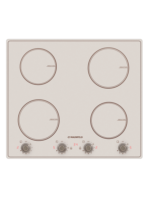 Индукционная варочная панель Maunfeld CVI594MBGBR Beige
