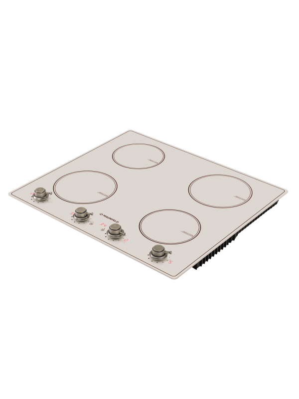Индукционная варочная панель Maunfeld CVI594MBGBR Beige сбоку