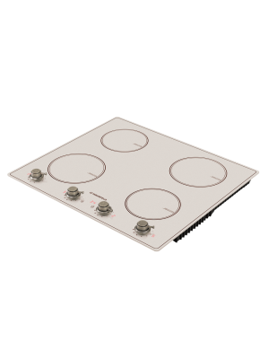 Индукционная варочная панель Maunfeld CVI594MBGBR Beige сбоку
