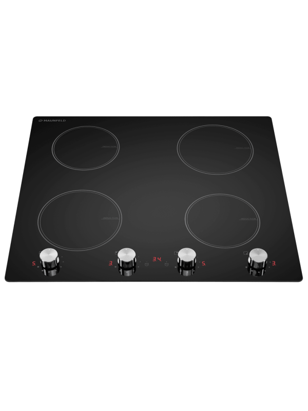 Индукционная варочная панель Maunfeld CVI594MBK Black спереди