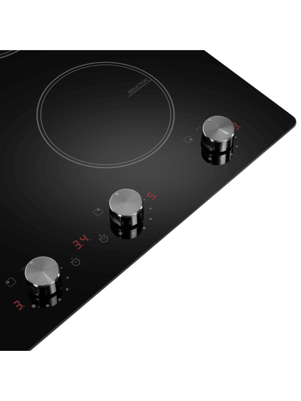 Индукционная варочная панель Maunfeld CVI594MBK Black вблизи