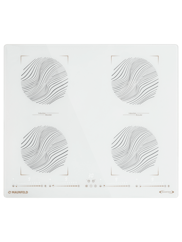 Индукционная варочная панель Maunfeld CVI594SB2WHF Inverter White