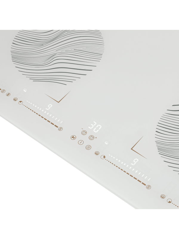 Индукционная варочная панель Maunfeld CVI594SB2WHF Inverter White вблизи