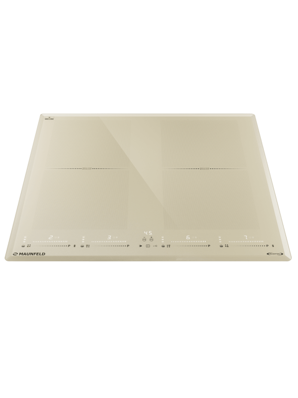 Индукционная варочная панель Maunfeld CVI594SF2BG Lux Inverter Beige спереди