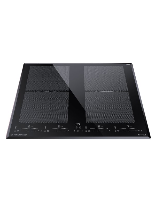 Индукционная варочная панель Maunfeld  CVI594SF2BK Lux Inverter Black спереди