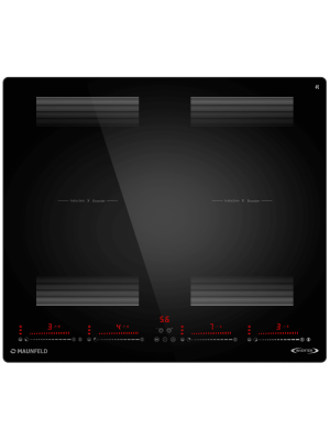 Индукционная варочная панель Maunfeld CVI594SF2BKD Inverter Black