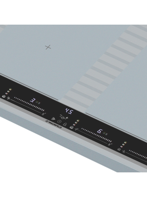 Индукционная варочная панель Maunfeld CVI594SF2MBL Lux Inverter Blue вблизи